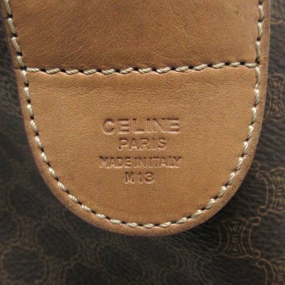 Celine Macadam Pattern Handbag Brown - Picture 8 of 12